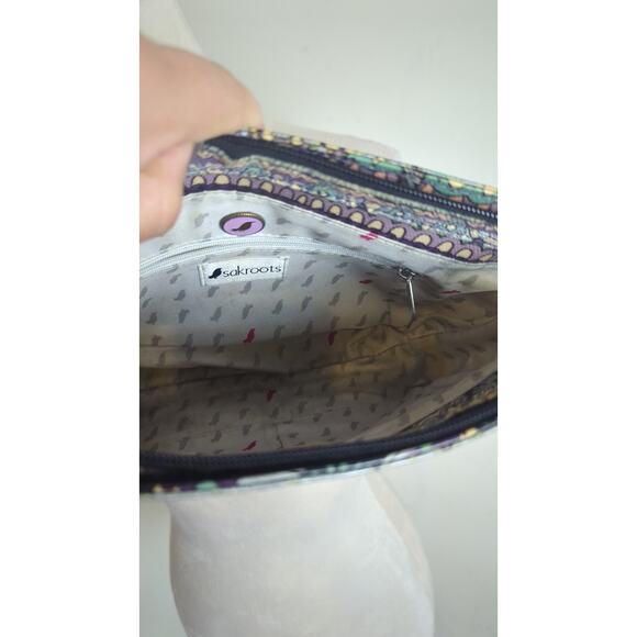 Sakroots by The Sak Artist Circle Tracy Boho Aztec Charging Crossbody - Picture 6 of 8